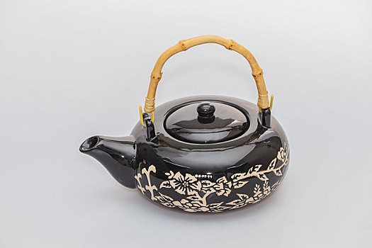 陶瓷烤漆茶壶静物器皿特写