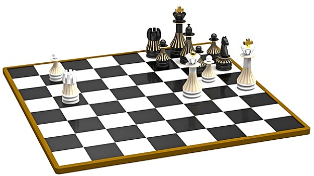 白色,移动,下棋