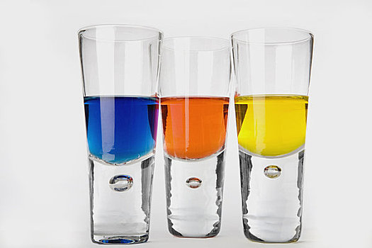 饮料,三个,玻璃杯
