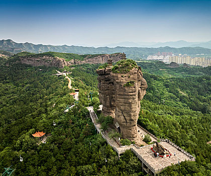 河北省承德市双塔山景区航拍图片