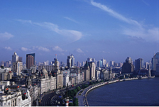 城市,街道,外滩,上海,中国