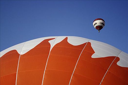 热气球,空中,巴伐利亚,德国,欧洲