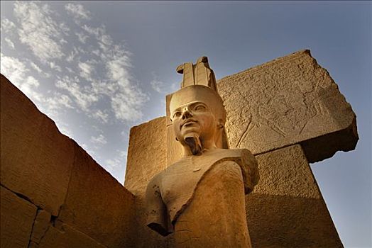 雕塑,拉美西斯,卡尔纳克神庙,路克索神庙,埃及,北非