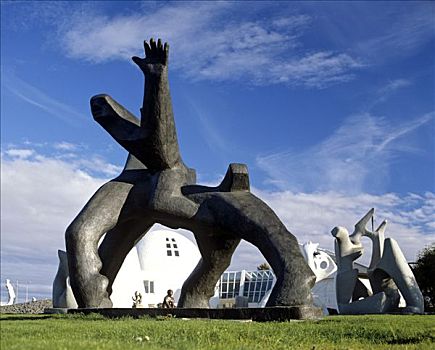 雕塑,正面,美术馆,博物馆,冰岛