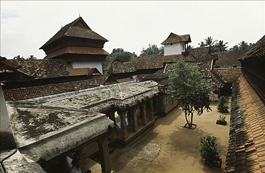 俯拍,宫殿,泰米尔纳德邦,印度