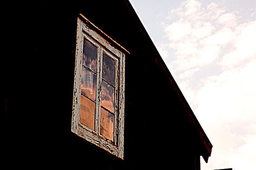 窗户,老,房子,瑞典