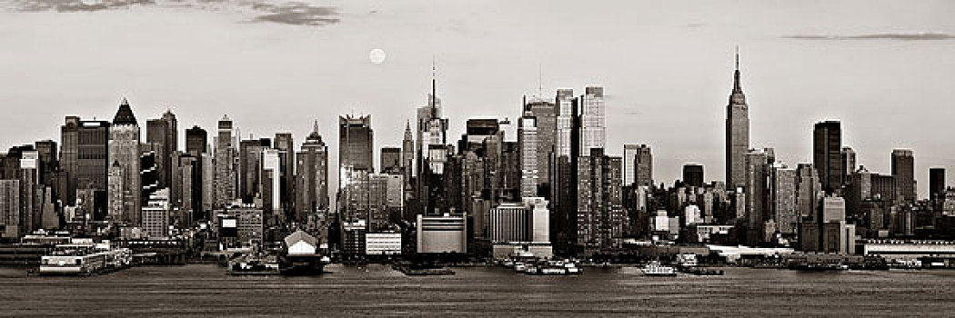 纽约,摩天大楼,市景