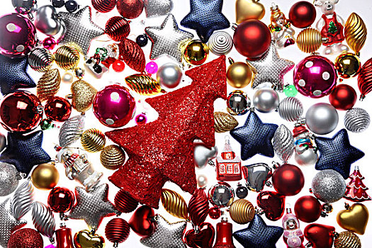 圣诞装饰,多样,圣诞树球,红色,圣诞树