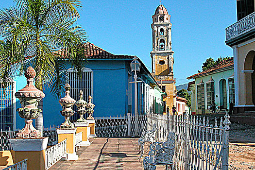 古巴,特立尼达,马约尔广场,教堂