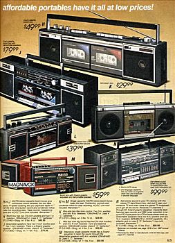 便携,立体声,20世纪80年代