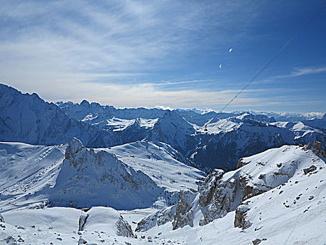 冬天,自然,风景,初雪,山