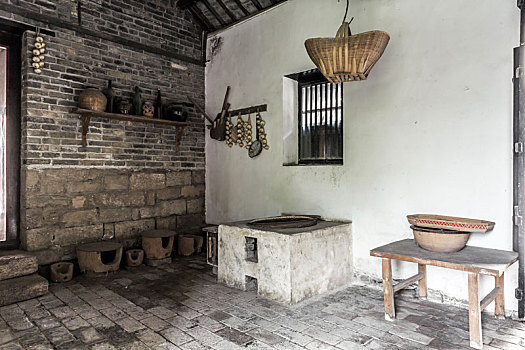 老式厨房,中国江苏省徐州民俗博物馆