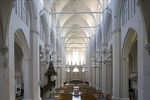 内景,大教堂,梅克伦堡前波莫瑞州,德国,欧洲