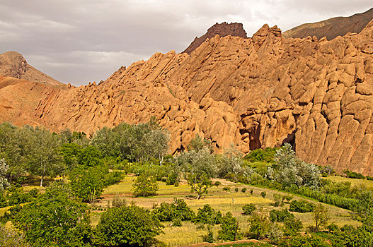 岩石构造,大阿特拉斯山,瓦尔扎扎特,省,摩洛哥,非洲