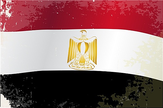 埃及,旗帜,低劣
