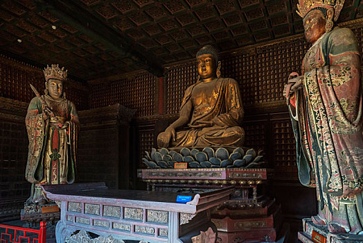 北京智化寺如来殿佛像