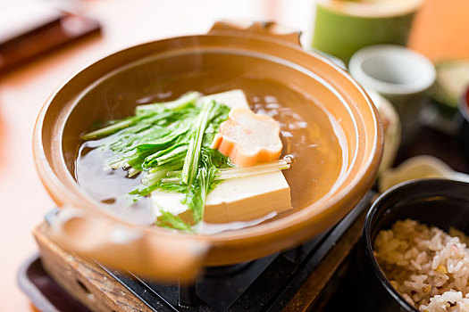 日本,豆腐,汤碗