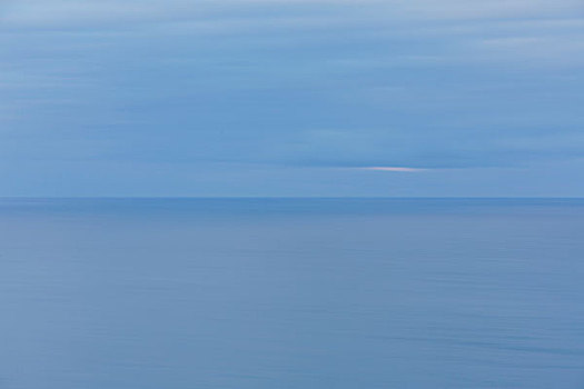 风景,陆地,上方,海洋,地平线,天空,彩色,鲜明,蓝色,水