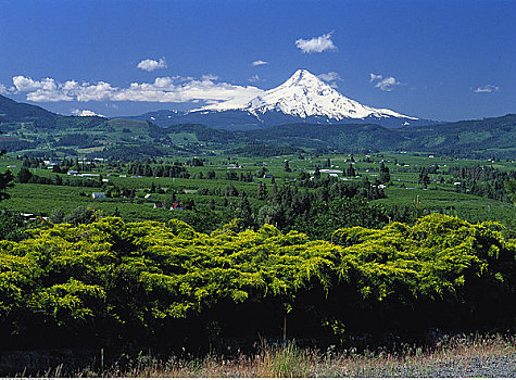 胡德山,胡德河,山谷,俄勒冈,美国