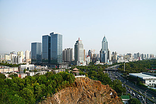 新疆,乌鲁木齐市,城市景观,全景,红山公园