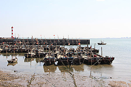 码头上的渔船