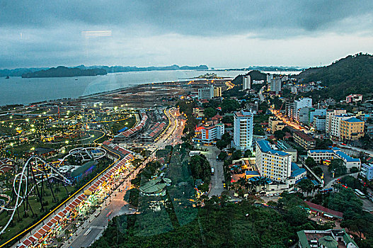 越南下龙湾城市风光
