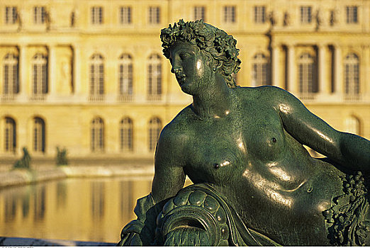雕塑,城堡,凡尔赛宫,法国