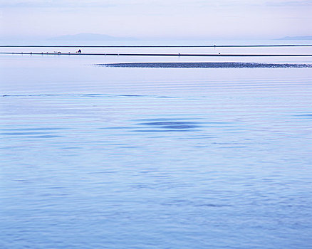 湖,早晨