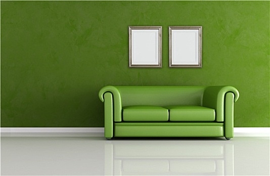 经典,绿色,室内