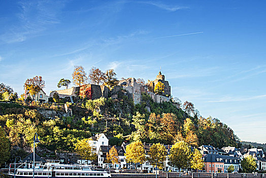 德国,莱茵兰普法尔茨州,城镇,城堡遗迹