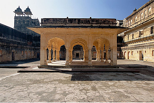 琥珀色,要塞,斋浦尔,拉贾斯坦邦,印度