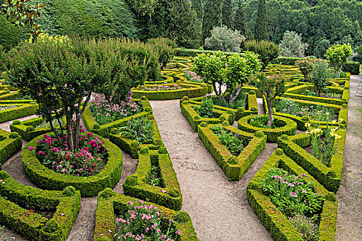 葡萄牙,宫殿,正规花园,大幅,尺寸