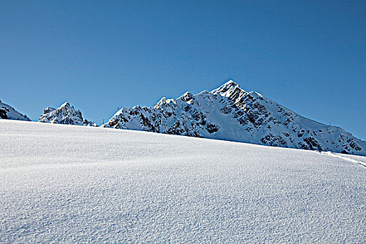 法国,阿尔卑斯山,初雪