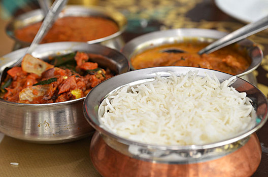 印度,咖哩,食物