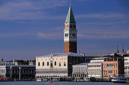 意大利,威尼托,威尼斯,公爵宫,圣马科,钟楼