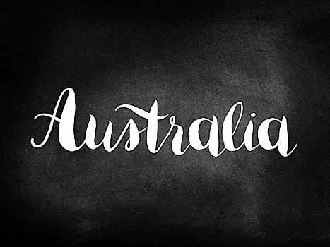 澳大利亚,书写,黑板
