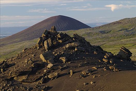 岩石构造,山,半岛,冰岛