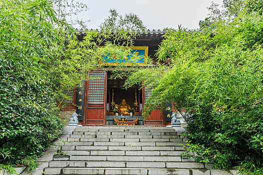 中国江苏省徐州汉文化景区竹林寺,中国第一比丘尼道场