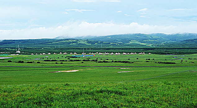 河北承德坝上,国家一道风景大道,夏日风景