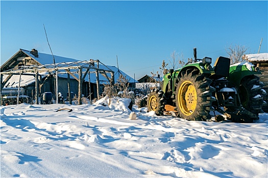冬季的农庄