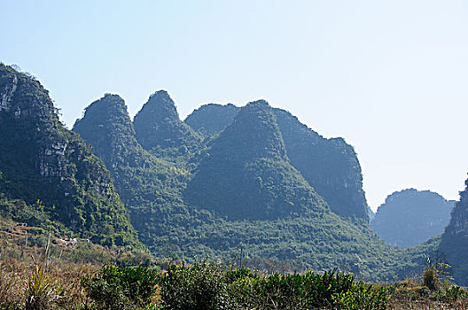 桂林喀斯特山景