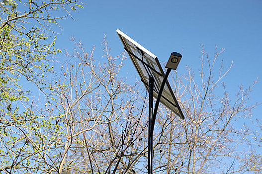 路灯,太阳能电池板
