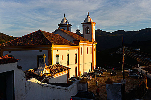教堂,欧鲁普雷,米纳斯吉拉斯州,巴西,南美