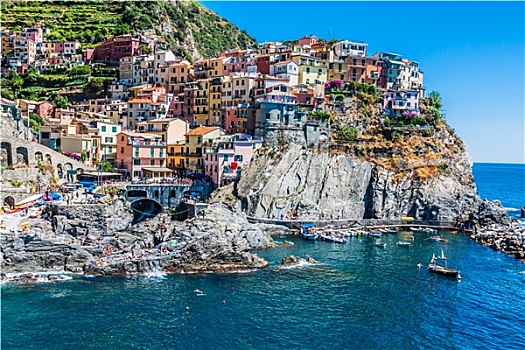 五渔村,意大利,马纳罗拉,彩色,渔民,乡村