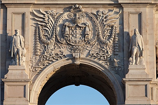 盾徽,葡萄牙,奥古斯塔拱门,里斯本
