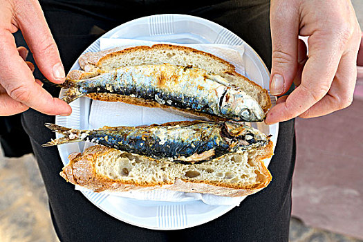 沙丁鱼,烹调,节日,葡萄牙