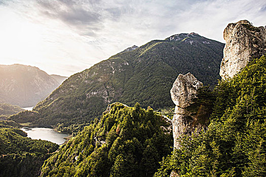 山谷,风景,岩石构造,拉各斯,区域,智利