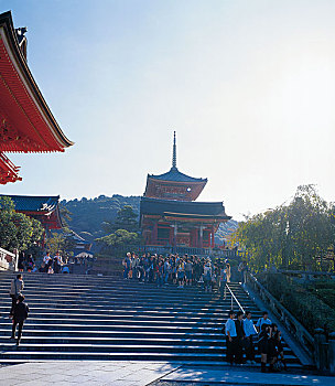 日本京都清水寺三重塔