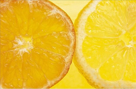柠檬,橙色,水果,食物