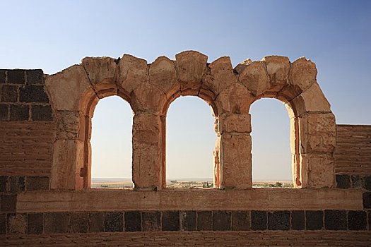 叙利亚,哈马,环境,6世纪,拜占庭风格,砂岩,宫殿